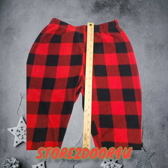 JUNIORS CHRISTMAS PAJAMAS - LARGE(12/14) RED TRUCK & TREE HOLIDAY PAJAMA SET 2PC - Picture 7 of 12